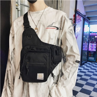 Unisex-oxford-stoff Multifunktional Taktisch Reflektierend Bei Nacht Persönlichkeit Hip-hop-brusttasche Umhängetasche