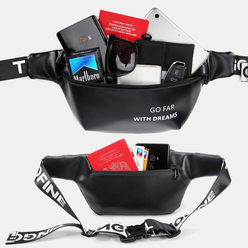 Unisex Wasserdicht Sportlich Modisch Einfarbig Umhängetasche Gürteltasche Brusttasche