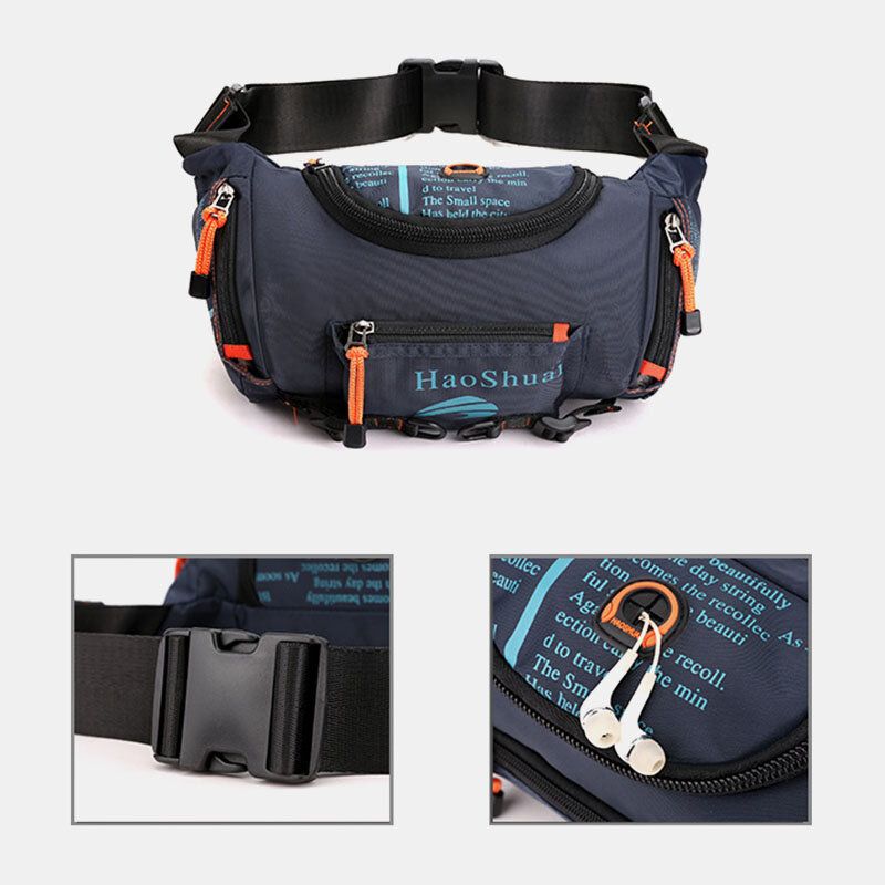 Wasserdichte Outdoor-kopfhörerstecker-umhängetasche Für Herren Brusttasche Sling Bag