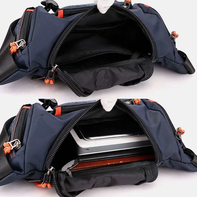 Wasserdichte Outdoor-kopfhörerstecker-umhängetasche Für Herren Brusttasche Sling Bag