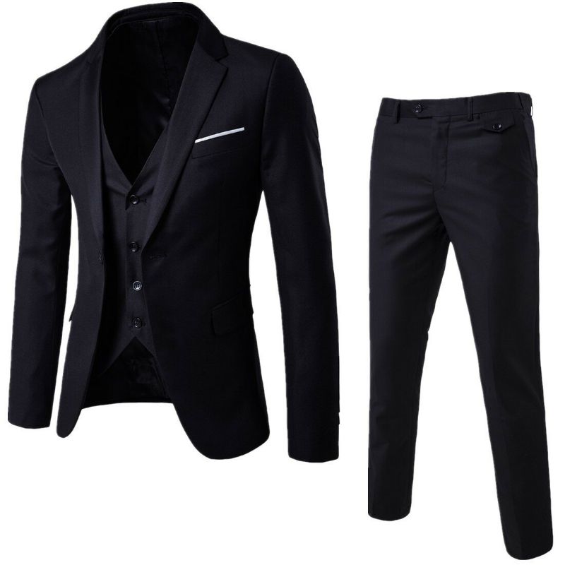 Hochwertiger Dreiteiliger Business-casual-blazer Für Herren