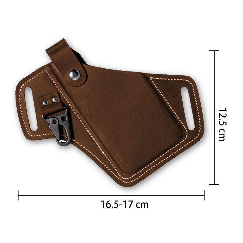 Herren Echtes Leder Edc Multitool Handy Schlüsselanhänger Organizer Gürteltasche