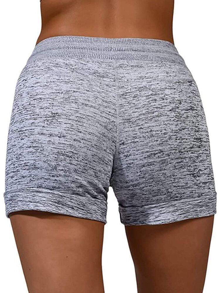 Frauen-beiläufige Elastische Taillen-radhose-sommer-sport-shorts