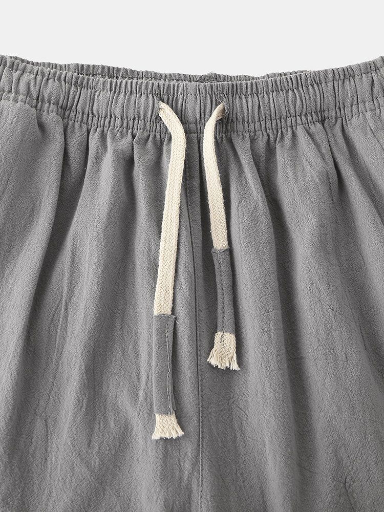 Herren-baumwoll-normallack-little-tag-lässige Shorts Mit Kordelzug Und Tasche