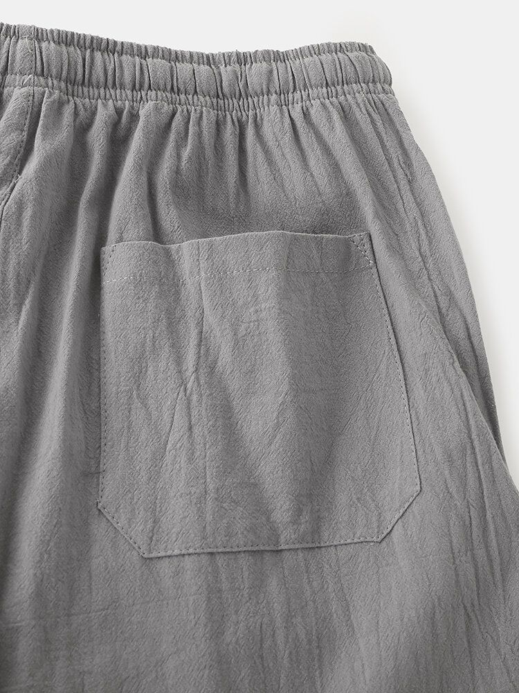 Herren-baumwoll-normallack-little-tag-lässige Shorts Mit Kordelzug Und Tasche