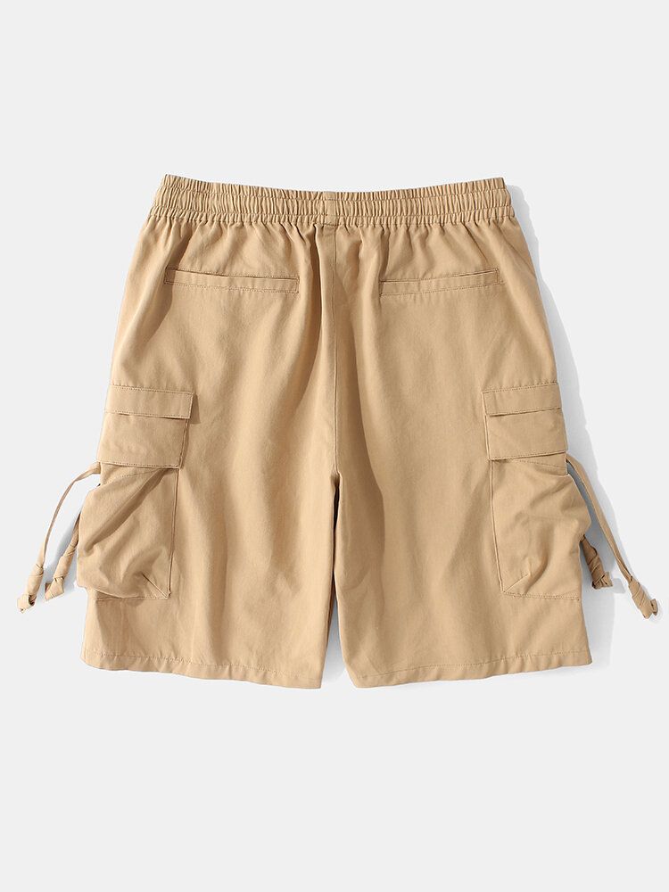 Lässige Herren-cargo-shorts Aus 100 % Baumwolle Mit Taschen