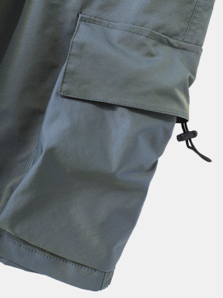 Lässige Herren-cargo-shorts Mit Großen Taschen Und Kordelzug