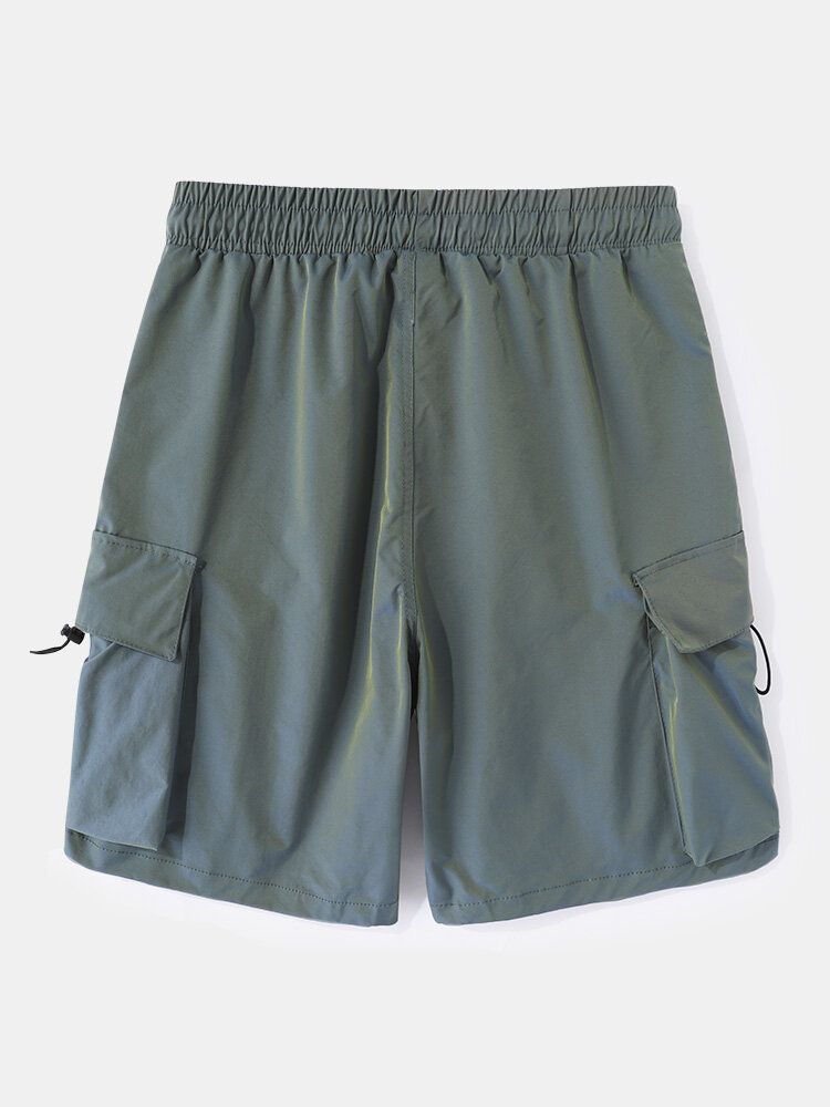 Lässige Herren-cargo-shorts Mit Großen Taschen Und Kordelzug