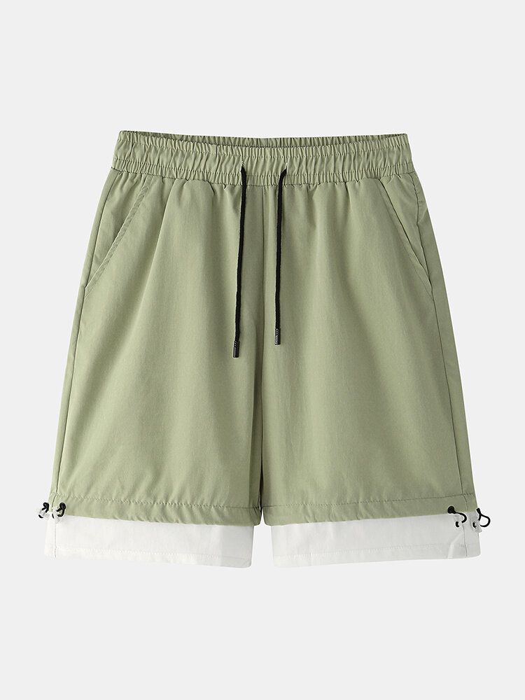 Lässige Shorts Aus Baumwolle Mit Kordelzug Für Herren In Lockerer Passform