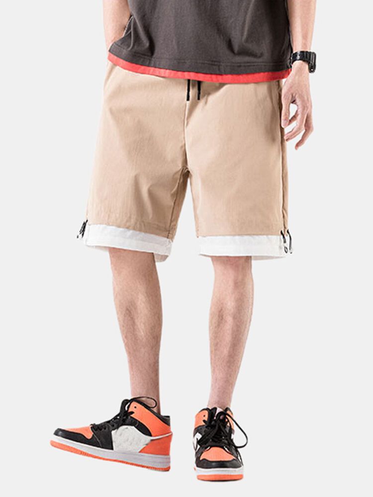 Lässige Shorts Aus Baumwolle Mit Kordelzug Für Herren In Lockerer Passform