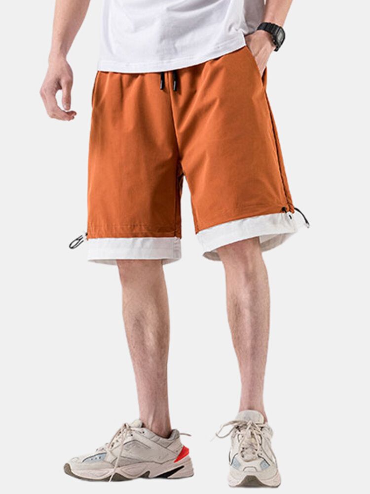 Lässige Shorts Aus Baumwolle Mit Kordelzug Für Herren In Lockerer Passform