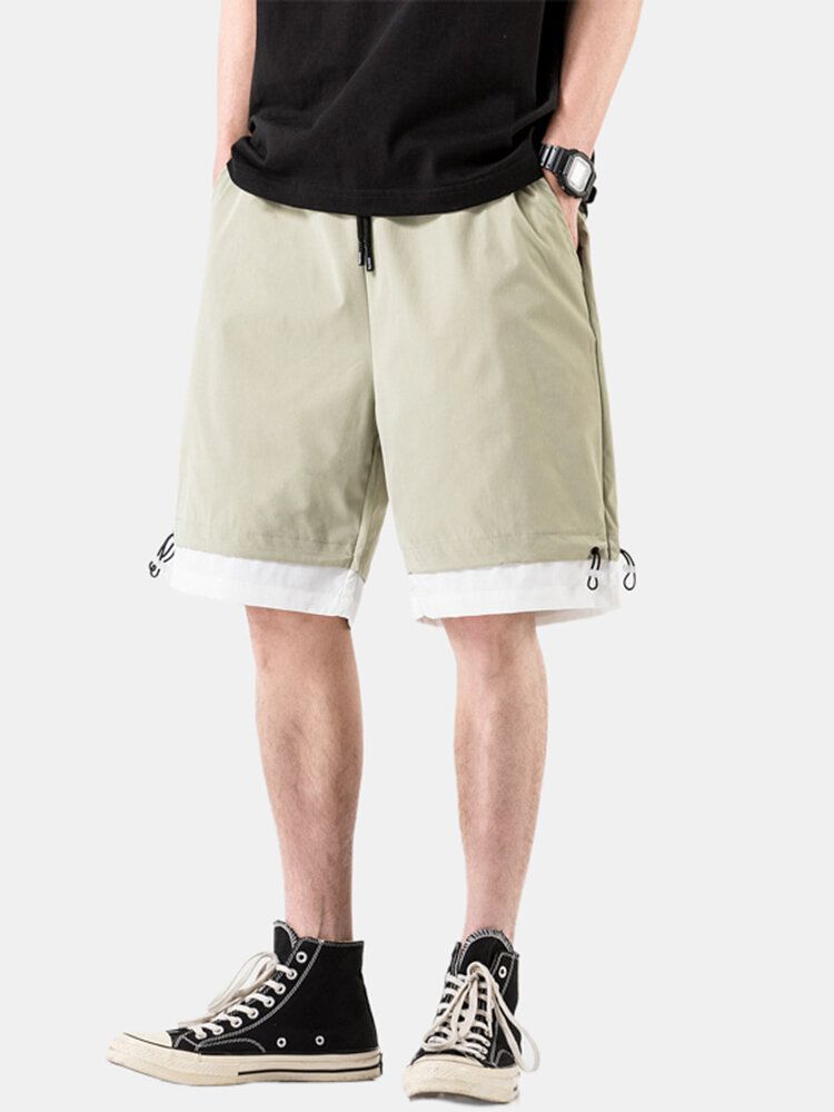 Lässige Shorts Aus Baumwolle Mit Kordelzug Für Herren In Lockerer Passform