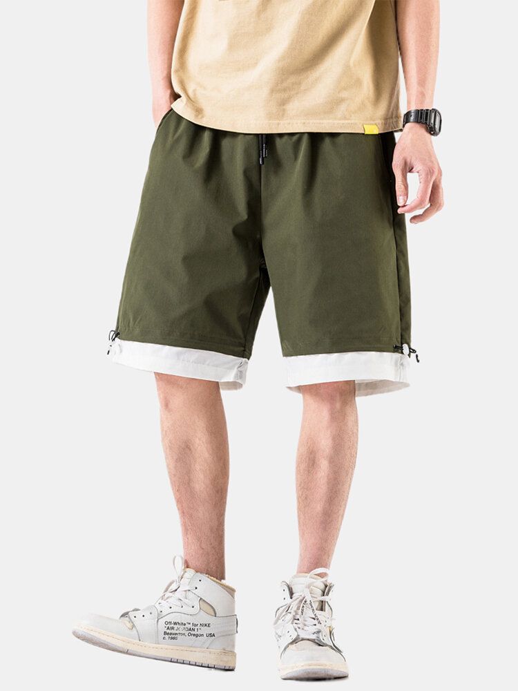 Lässige Shorts Aus Baumwolle Mit Kordelzug Für Herren In Lockerer Passform