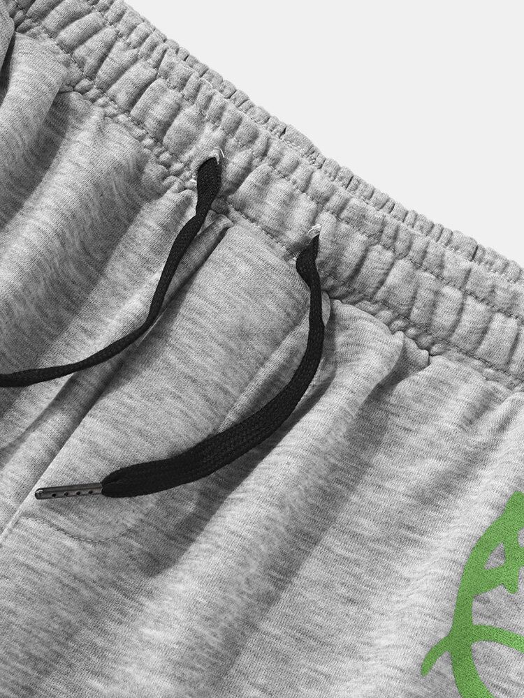 Lässige Shorts Mit Lustigem Lächelnmuster Und Elastischer Taille Für Herren