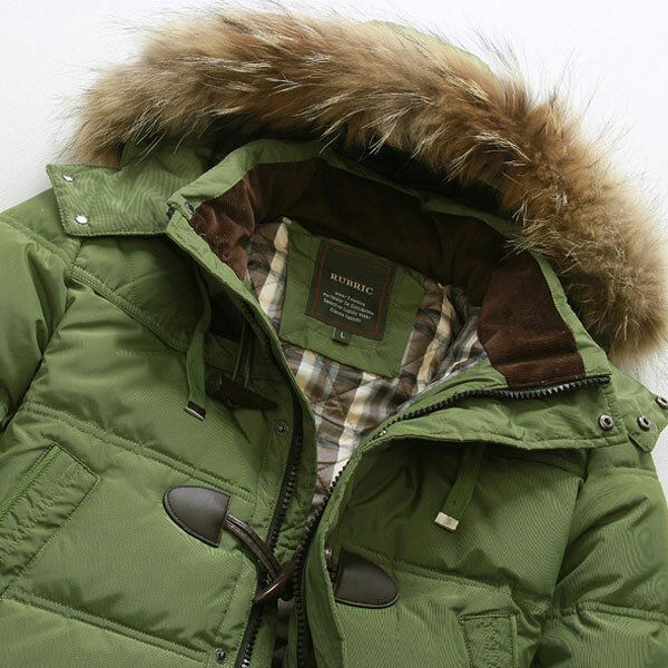 Warme Lange Daunenjacke Mit Kapuze Und Hochwertiger Hornschnalle Für Herren