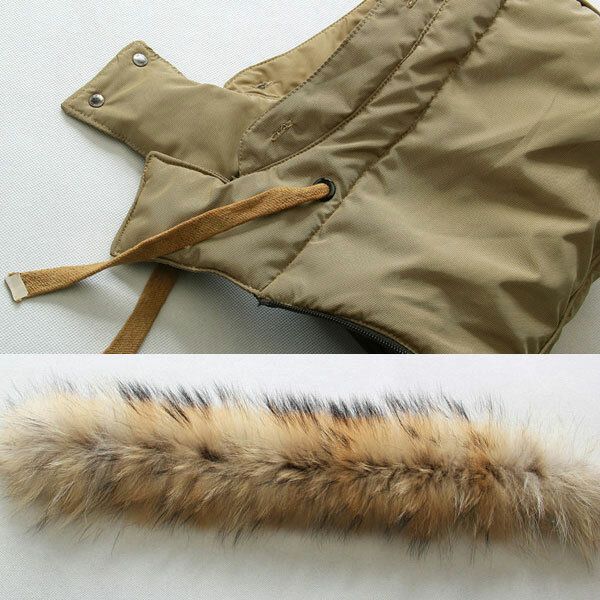 Warme Lange Daunenjacke Mit Kapuze Und Hochwertiger Hornschnalle Für Herren