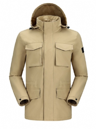 Camel Crown Wasserdichte Technische Outdoor-jacke Mit Kapuze Und Mehreren Taschen