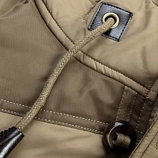 Daunenjacken Für Herren Dicker Warmer Parkas Mit Kapuze Und Pelzkragen