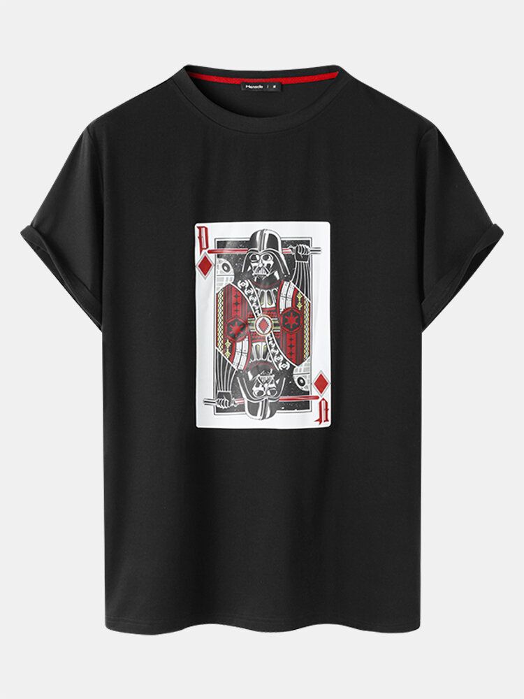 Herren Poker Print Star War Kurze Zweiteilige Freizeitanzüge