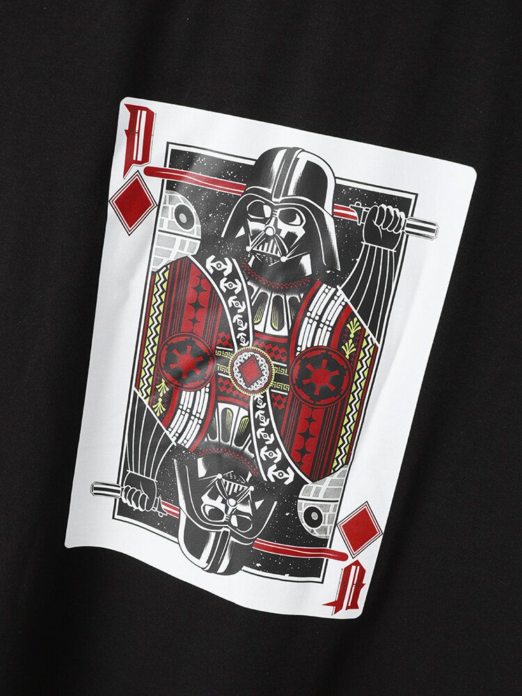 Herren Poker Print Star War Kurze Zweiteilige Freizeitanzüge