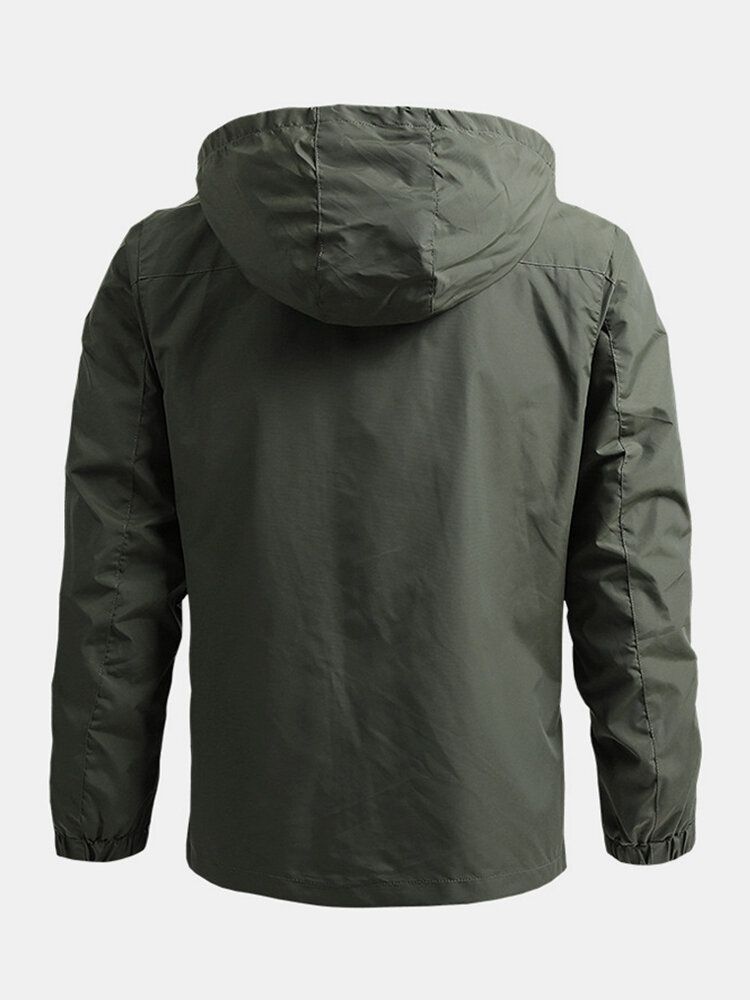 Wasserdichte Schnell Trocknende Windjacke Mit Kapuze Für Outdoor-sport