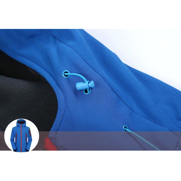 Wasserdichte Winddichte Fleece-softshell-outdoorjacke