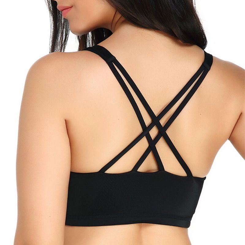 Kisslace Overhead Criss-cross Stoßfester Sportlicher Bh