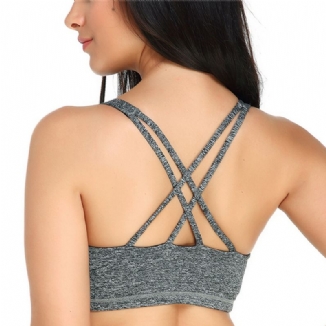 Kisslace Overhead Criss-cross Stoßfester Sportlicher Bh