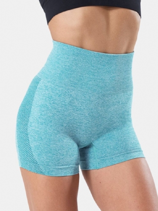 Sport Frauen Einfarbig Nahtlose Yoga-shorts Mit Hoher Taille