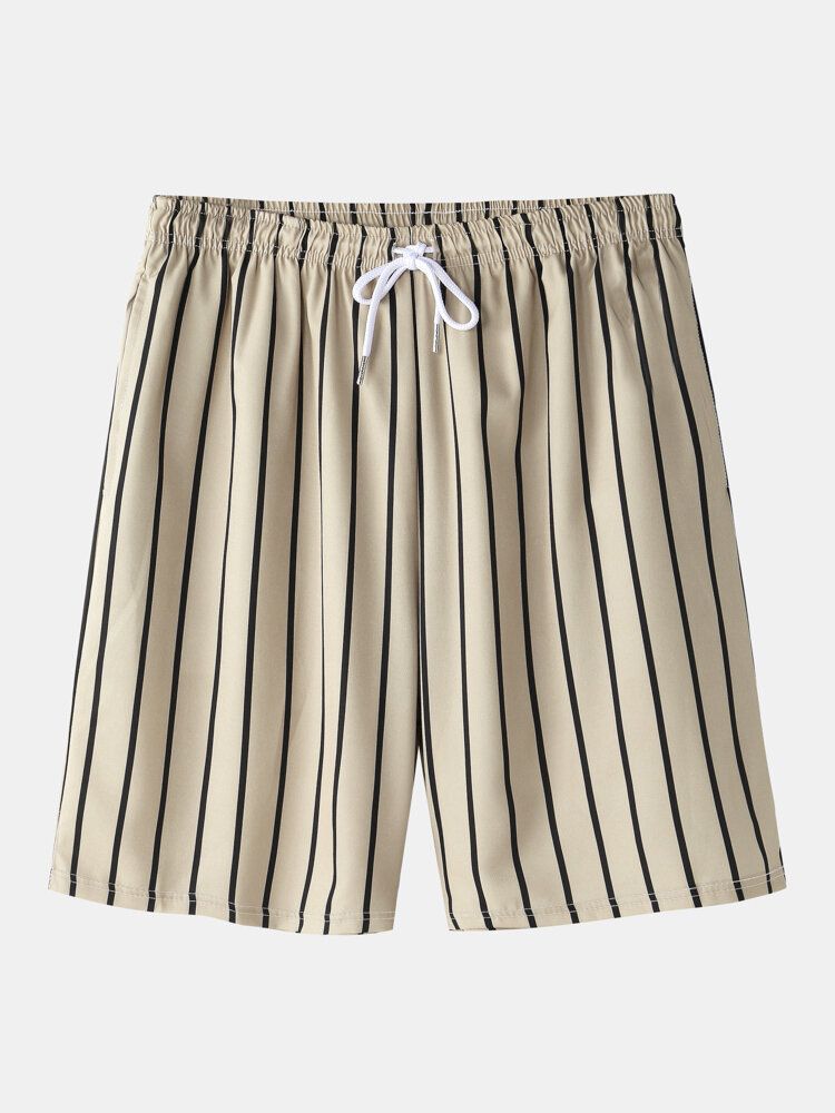 Herren Stripe Plum A Poker Print Raglanärmel Freizeithemden Shorts