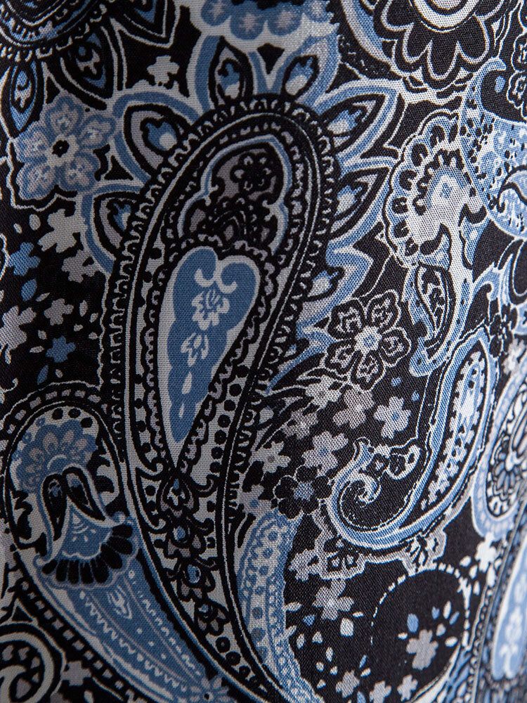 Kurzärmlige Hemden Im Ethno-stil Mit Durchgehendem Paisley-print Für Herren