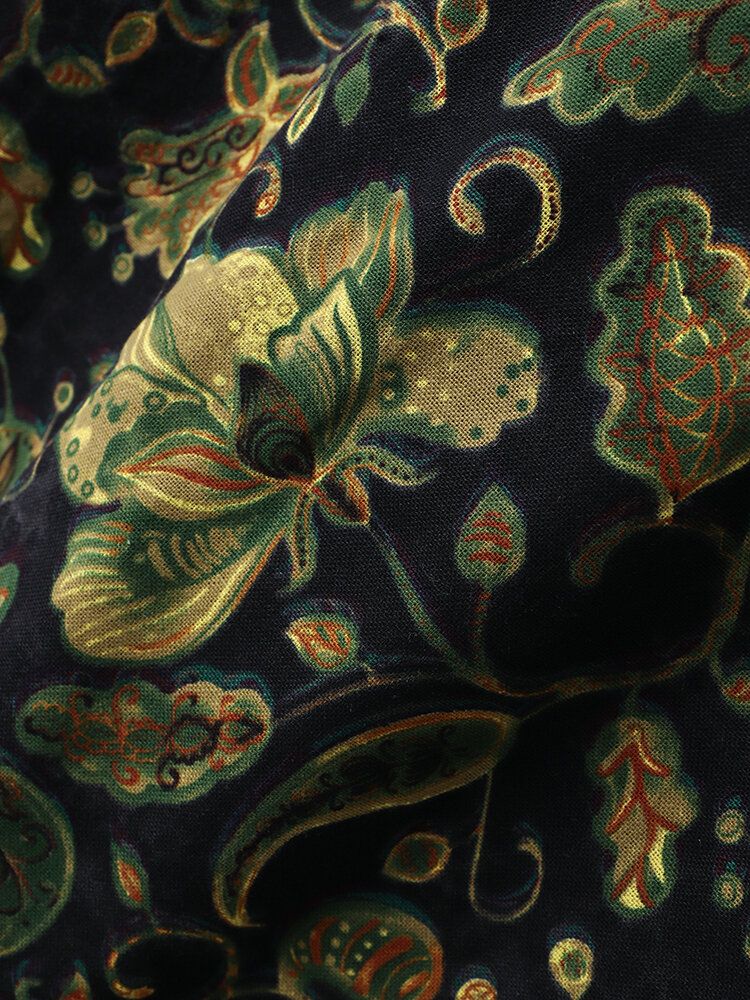 Kurzärmliges Kurzarm-hemd Für Herren Mit Floralem Paisley-print